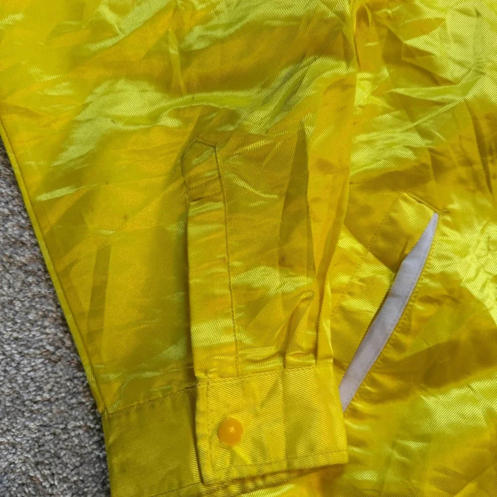 Eco Clean Natural Taste Yellow Windbreaker Jacket Japanese Kanji Graphic XL